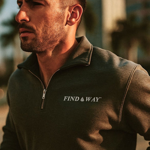 Clematis Men Closers Office Quarter Zip