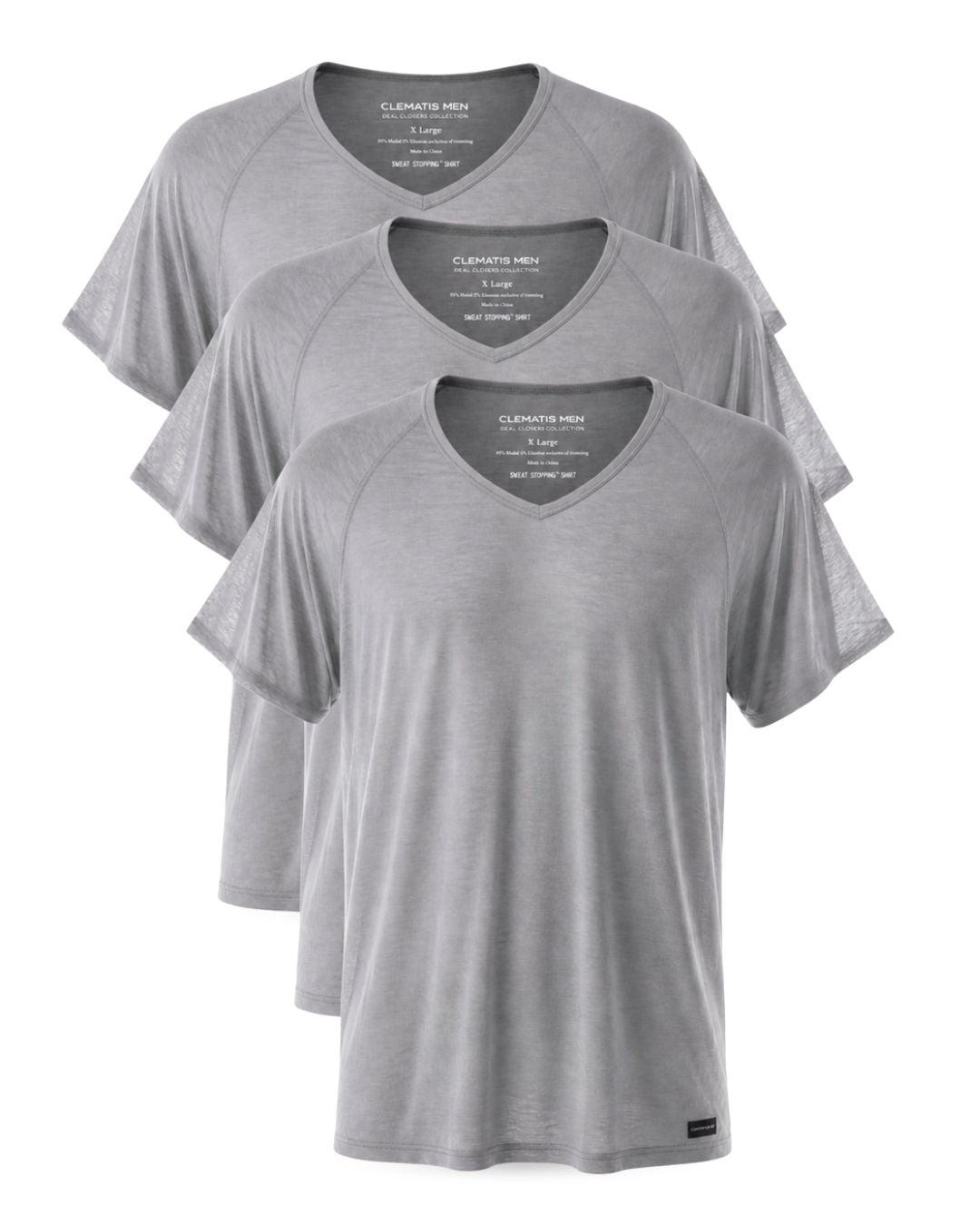 3 Pack Sweat Stomping™ Shirt - Smoke Break Gray